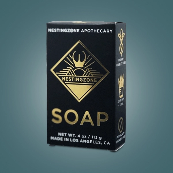 custom black soap boxes