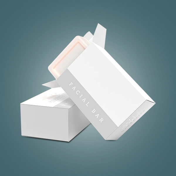 white soap packaging boxes
