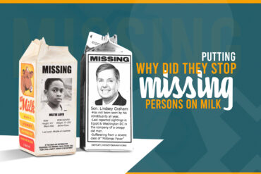 Why did they stop putting missing persons on milk cartons